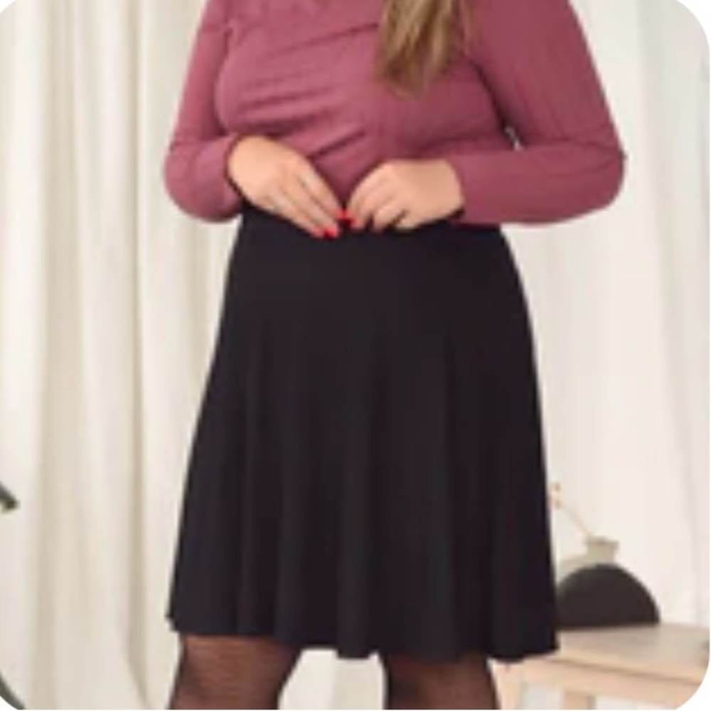 From Rachel Tory Black Skater Skirt